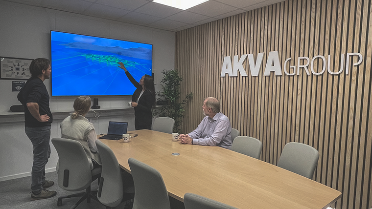 Photo of Akva Groups engineers in a meeting